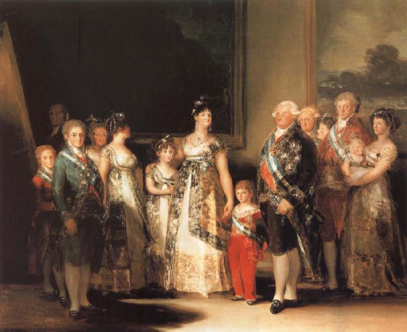 Francisco de goya y Lucientes Family of Charles IV China oil painting art